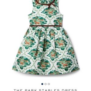 NWT Girls Size 10 Janie and Jack Equestrian Print Dress